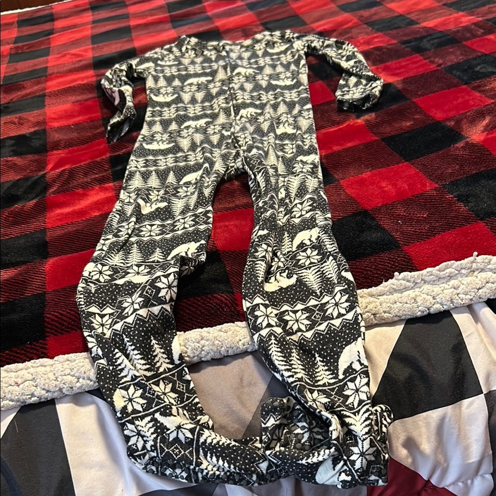 Black and White Patterned Onesie